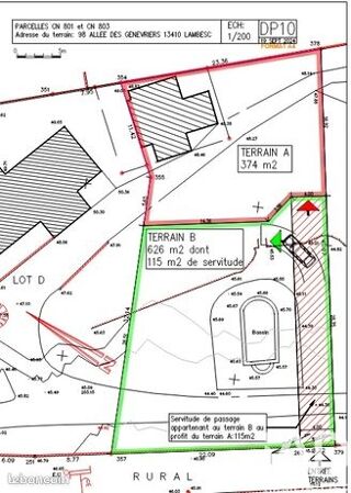  Terrain � vendre 626 m�