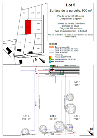  Terrain � vendre 900 m�