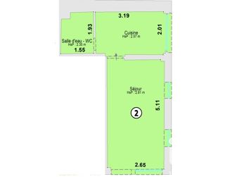  Appartement � vendre 1 pi�ce 21 m�