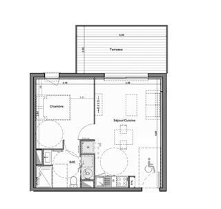  Appartement  vendre 2 pices 40 m