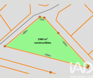  Terrain  vendre 1960 m