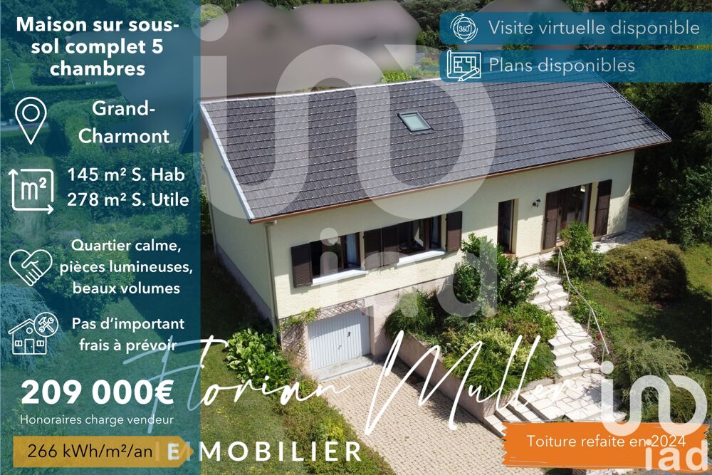 Vente Maison Vente Maison/villa 6 pi�ces Grand-charmont