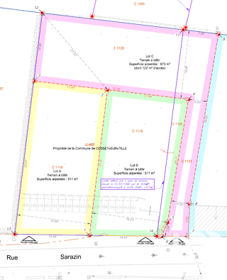  Terrain � vendre 673 m�