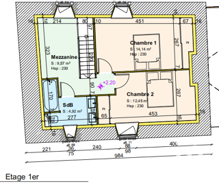  Maison � vendre 2 pi�ces 85 m�