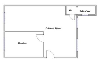  Appartement  vendre 3 pices 43 m