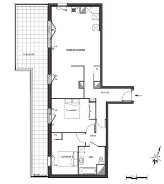  Appartement � vendre 3 pi�ces 80 m�