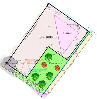  Terrain � vendre 1000 m�