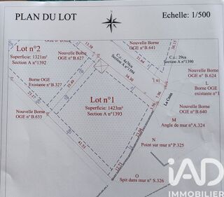  Terrain � vendre 1423 m�