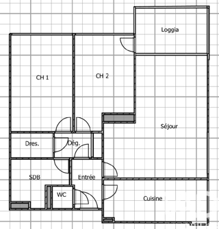  Appartement � vendre 4 pi�ces 74 m�