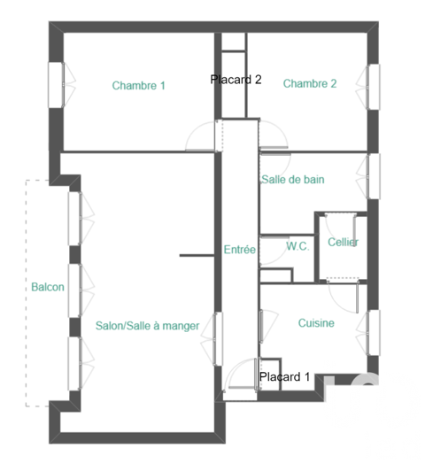  Appartement � louer 3 pi�ces 70 m�
