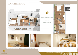  Appartement � vendre 2 pi�ces 36 m�