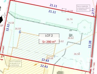  Terrain � vendre 290 m�