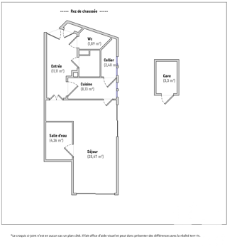 Appartement  vendre 1 pice 58 m