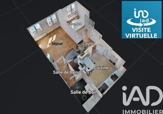  Appartement  vendre 3 pices 46 m
