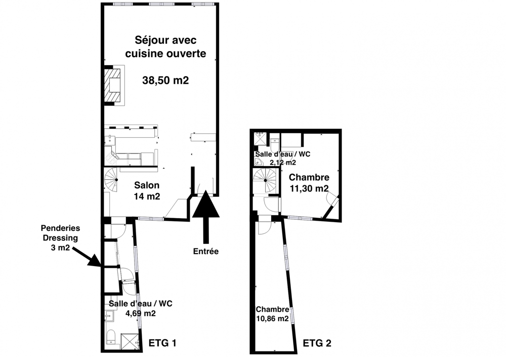  vendre  Appartement Paris 3