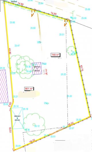  Terrain  vendre 1650 m