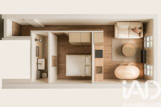  Appartement � vendre 1 pi�ce 32 m�