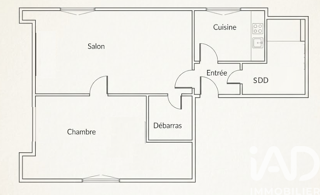  Appartement � vendre 2 pi�ces 47 m�