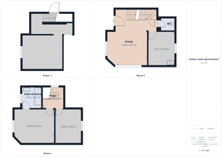  Maison � vendre 3 pi�ces 58 m�