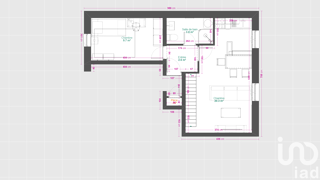  Appartement  vendre 2 pices 35 m
