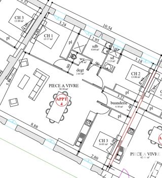  Appartement � vendre 4 pi�ces 105 m�