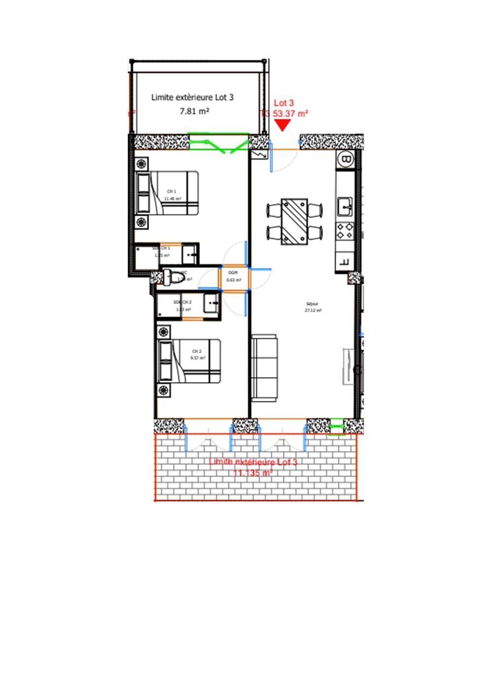 Vente Appartement Vente Appartement 3 pi�ces Francheville