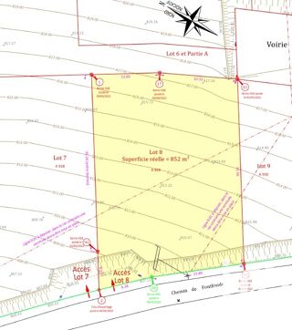  Terrain � vendre 852 m�