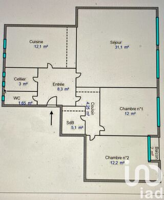  Appartement  vendre 4 pices 90 m