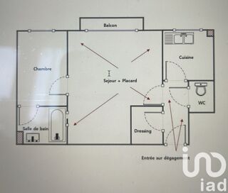  Appartement � vendre 2 pi�ces 44 m�