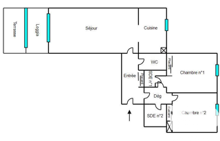  Appartement � vendre 3 pi�ces 73 m�