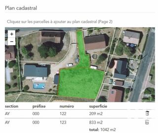  Terrain � vendre 1042 m�