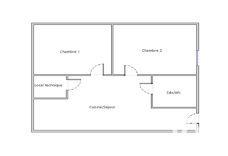  Appartement � vendre 3 pi�ces 45 m�