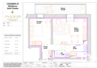  Appartement � vendre 2 pi�ces 51 m�
