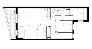  Appartement � vendre 4 pi�ces 85 m�