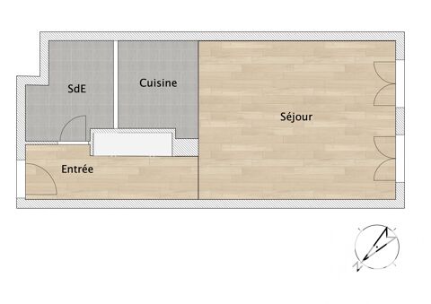  Appartement � louer 1 pi�ce 29 m�