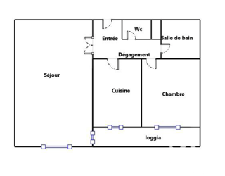  Appartement � vendre 2 pi�ces 55 m�