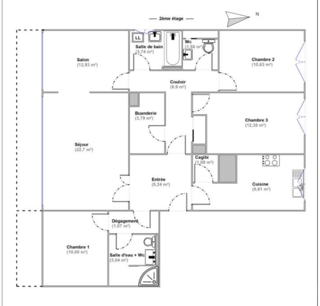  Appartement  vendre 5 pices 105 m