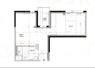  Appartement  vendre 2 pices 37 m