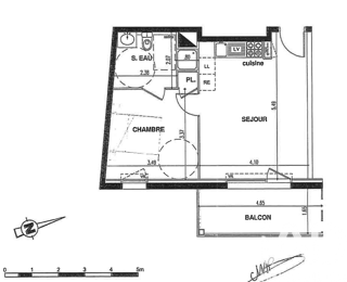  Appartement � vendre 2 pi�ces 38 m�