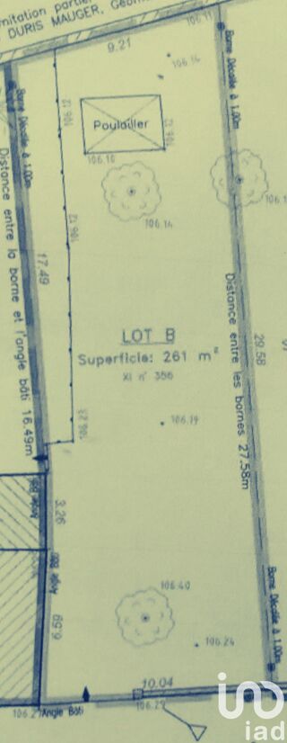  Terrain � vendre 261 m�