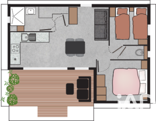  Maison � vendre 3 pi�ces 35 m�