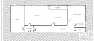  Appartement � vendre 3 pi�ces 64 m�