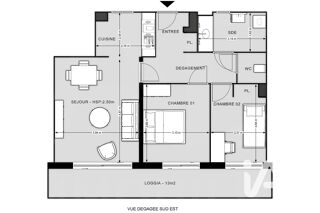  Appartement � vendre 3 pi�ces 62 m�