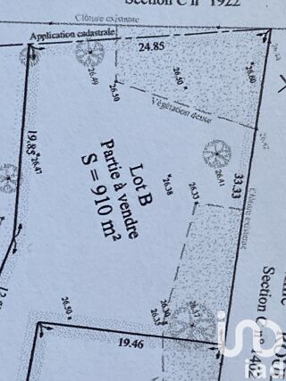  Terrain � vendre 910 m�