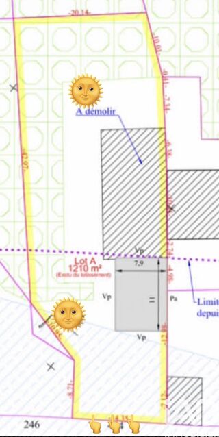  Terrain � vendre 1210 m�