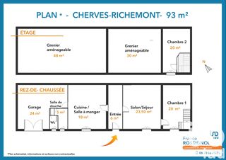  Maison � vendre 3 pi�ces 93 m�