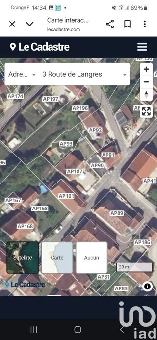  Terrain � vendre 1403 m�