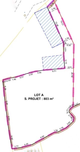  Terrain � vendre 803 m�