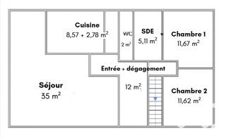  Maison � vendre 4 pi�ces 89 m�