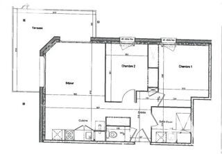  Appartement � vendre 3 pi�ces 56 m�